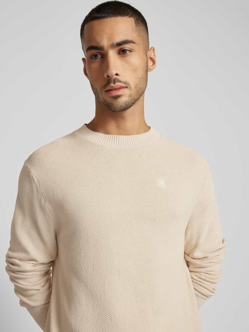 G-Star Raw Gebreide pullover met ronde hals model 'Moss'