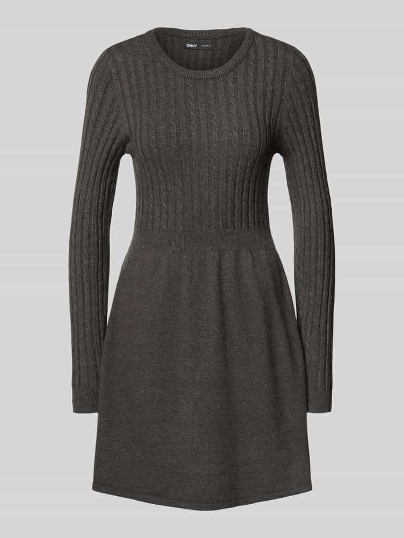 Only Gebreide jurk van viscosemix model 'FIA'