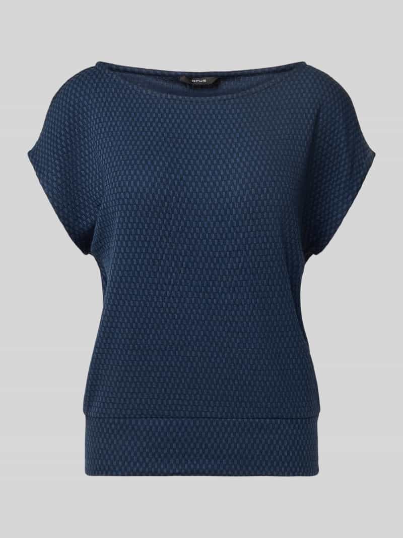 Opus T-shirt met structuurmotief model 'Sumsala'