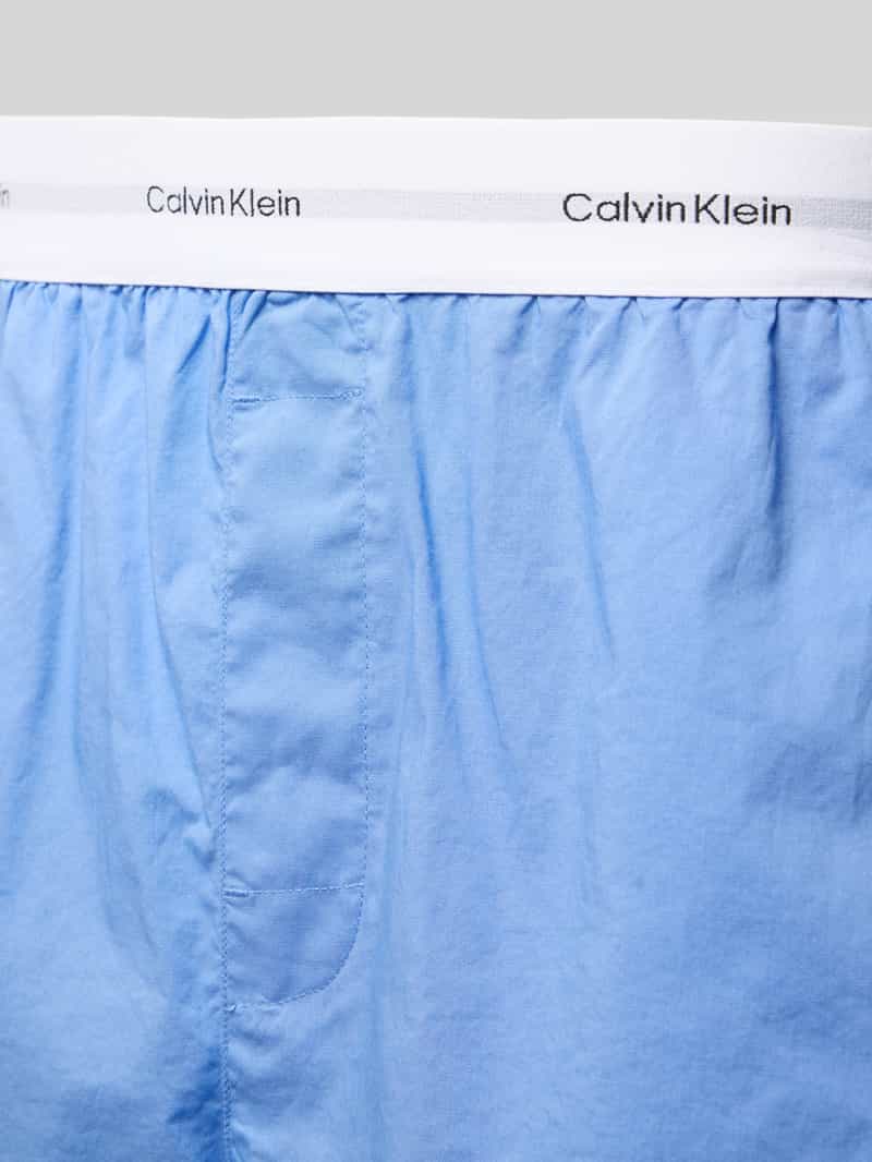Calvin Klein Underwear Regular fit korte pyjamabroek met elastische band met label