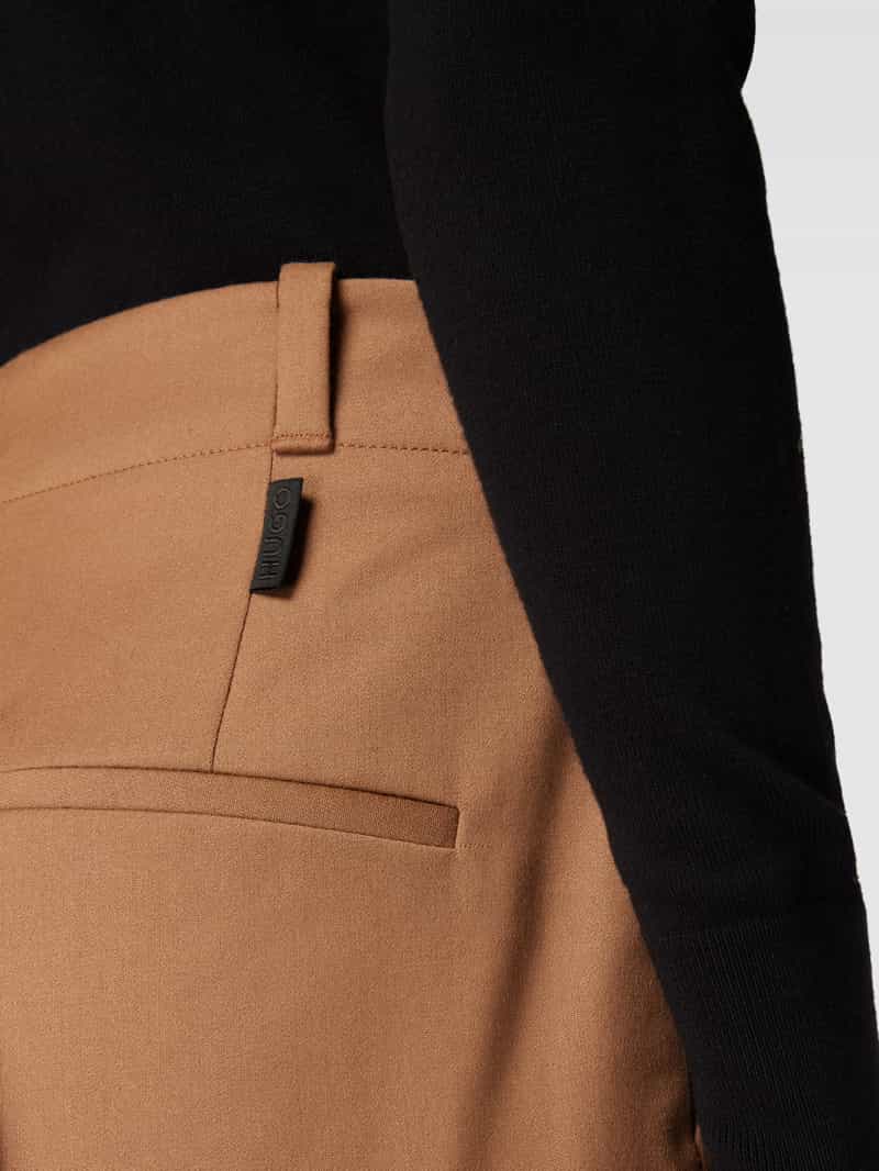 HUGO Stoffen broek met persplooien model 'Hulana'