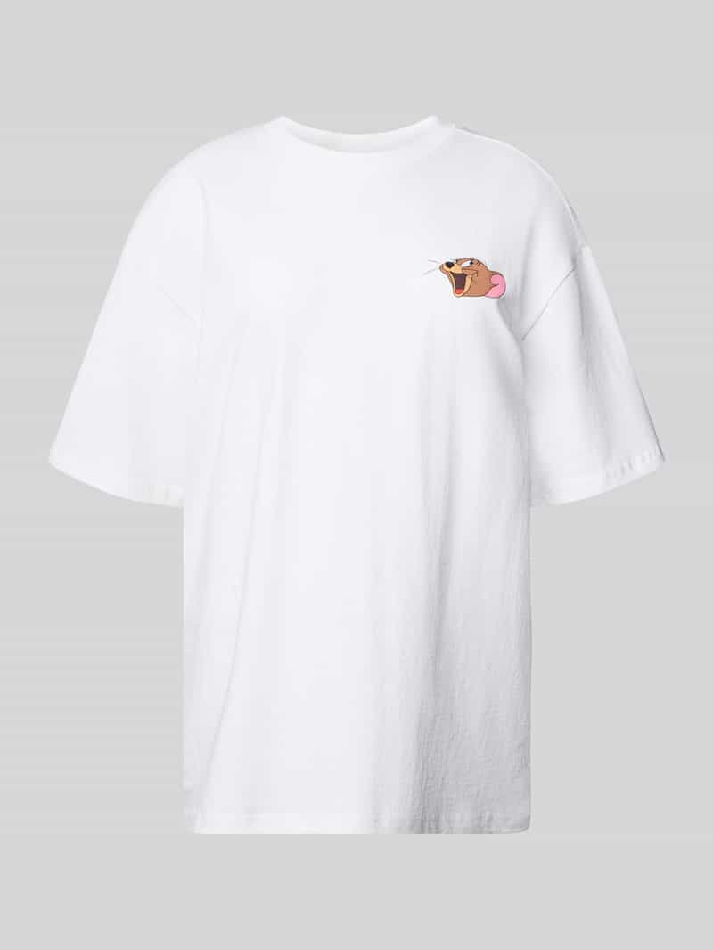 Oversized T-shirt met motiefprint