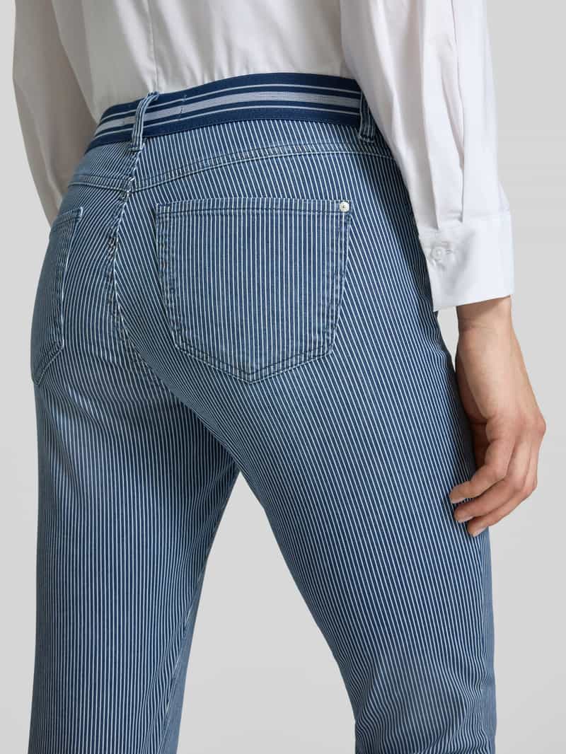 Angels Slim fit capribroek met steekzakken model 'Ana'