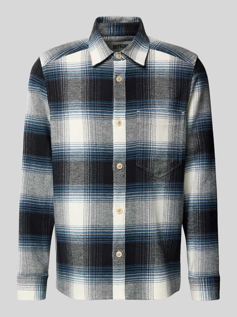 drykorn Regular fit overshirt met borstzak model 'DIEGGO'
