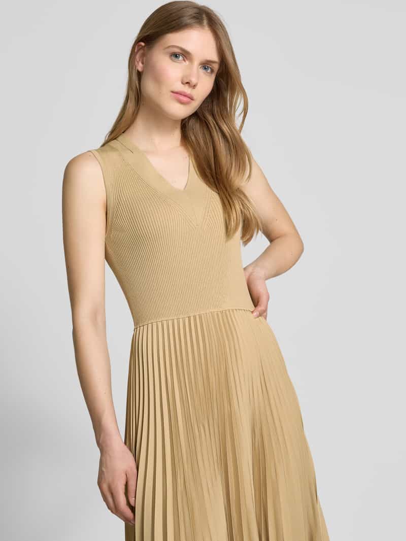 Boss Midi-jurk met plissévouwen model 'Farara'
