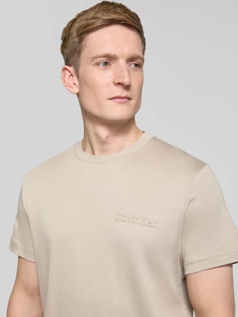 CK Calvin Klein T-shirt met labeldetail