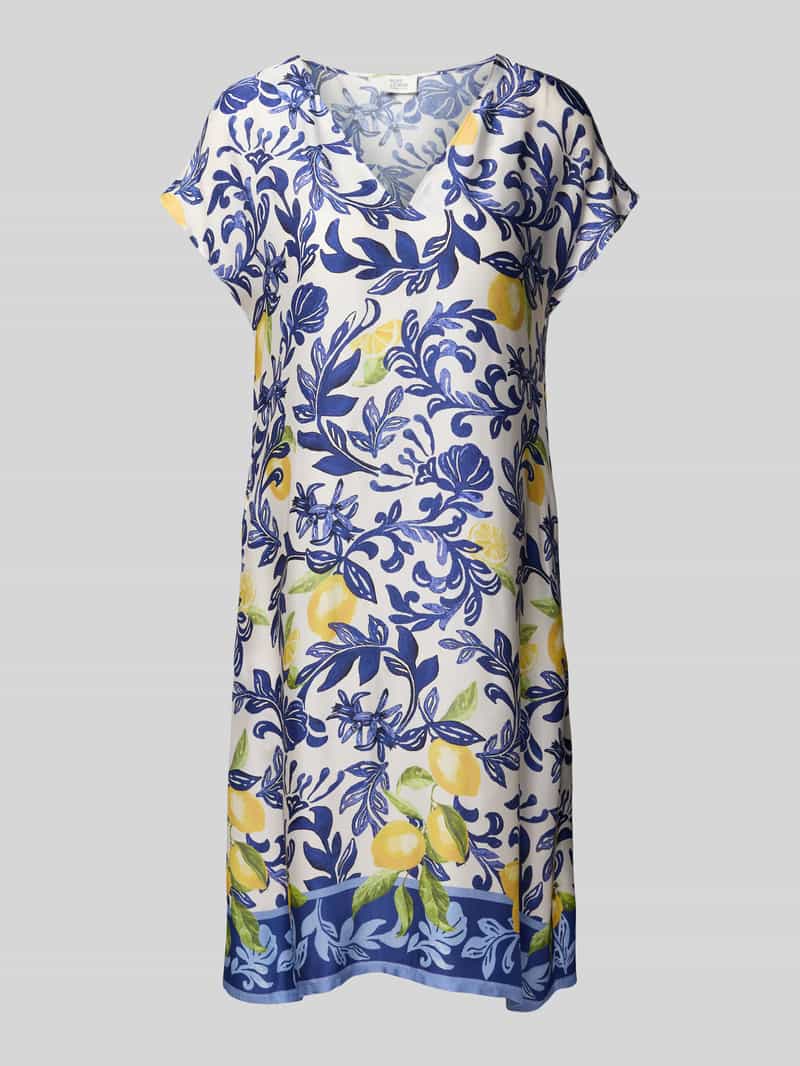 ROBE LÉGÈRE Knielange jurk van viscose met V-hals