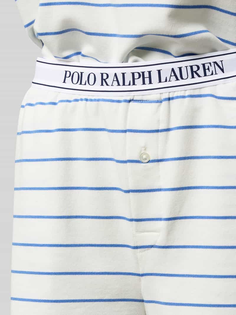 Polo Ralph Lauren Pyjama met logostitching en elastische band met logo