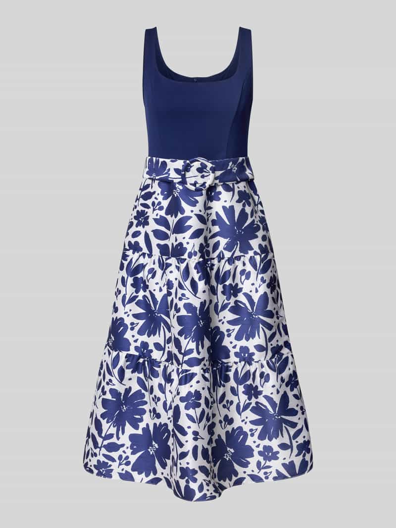 Adrianna Papell Cocktailjurk in 2-in-1-look met steekzakken