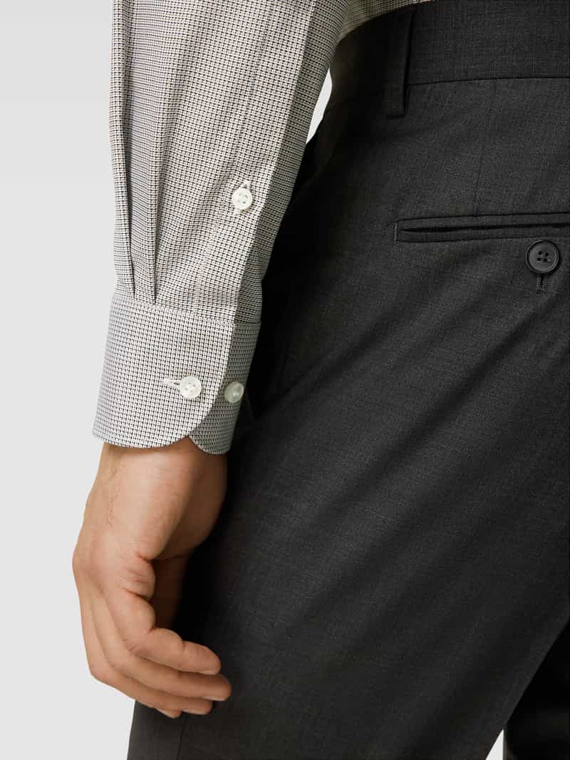 OLYMP Level Five Slim fit zakelijk overhemd met effen structuur
