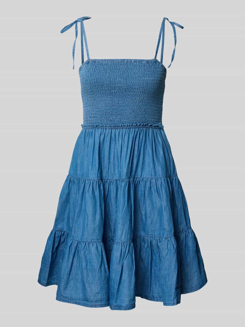 Only Uitlopende mini-jurk van een mix van katoen en lyocell model 'BEA'