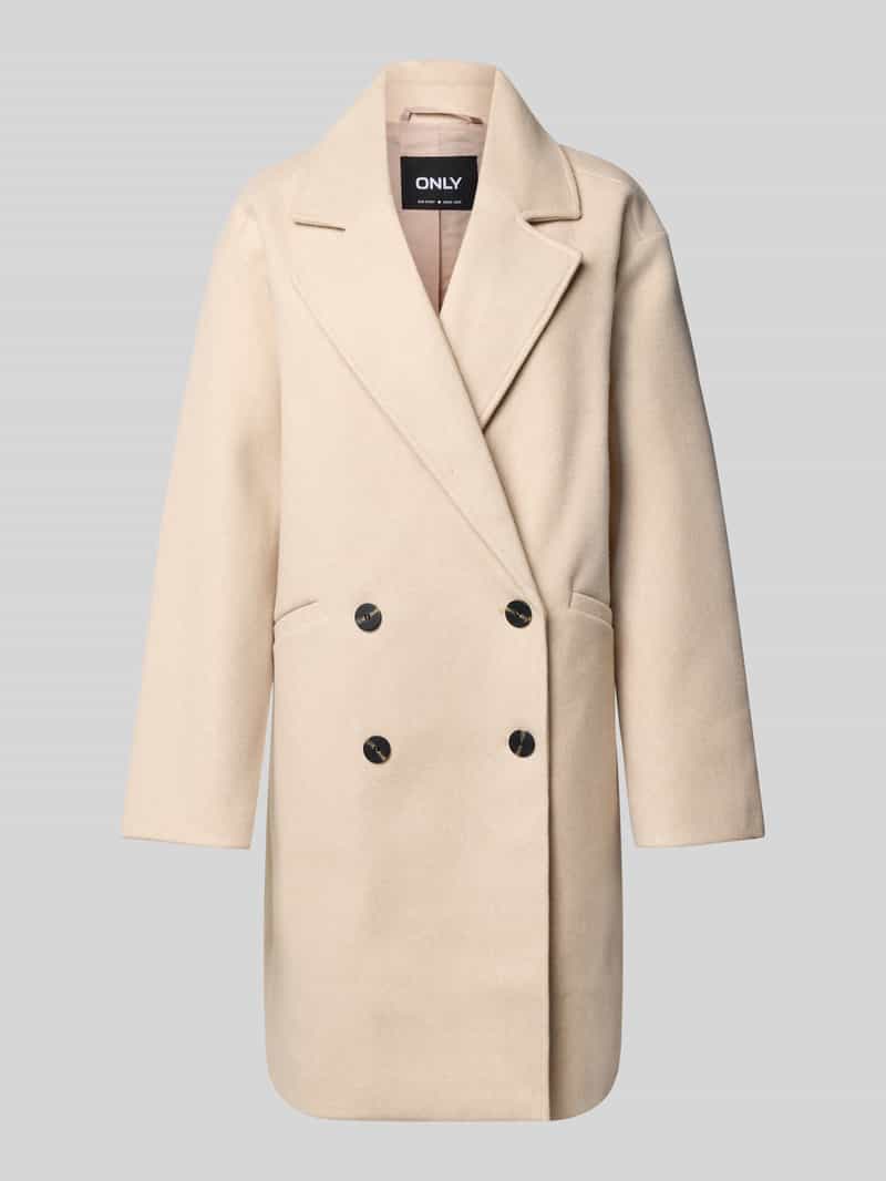 Only Oversized lange jas met reverskraag model 'BLAKE'