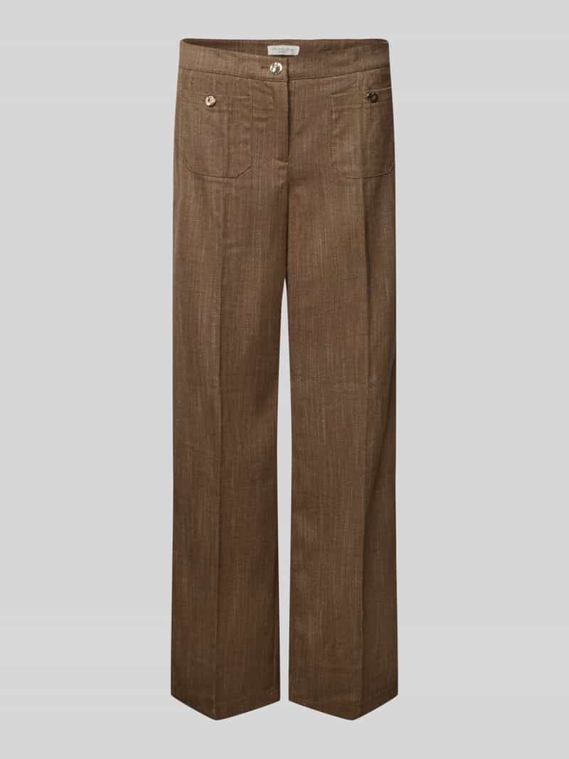 wide fit broek met opgestikte zakken