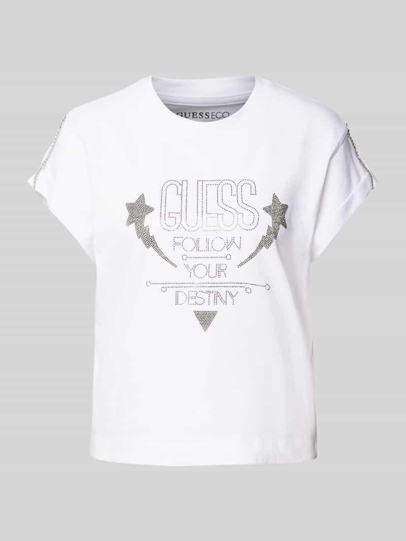 Guess T-shirt met labeldetail
