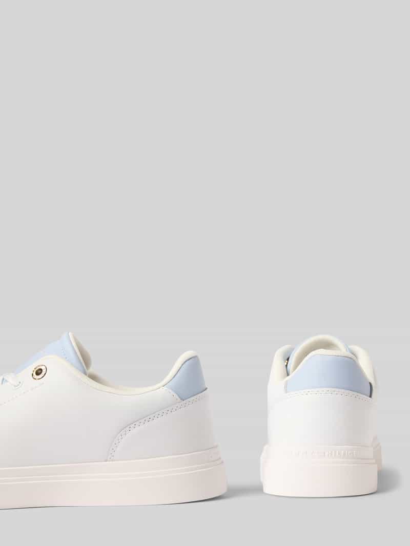 Tommy Hilfiger Low-top-sneakers van leermix