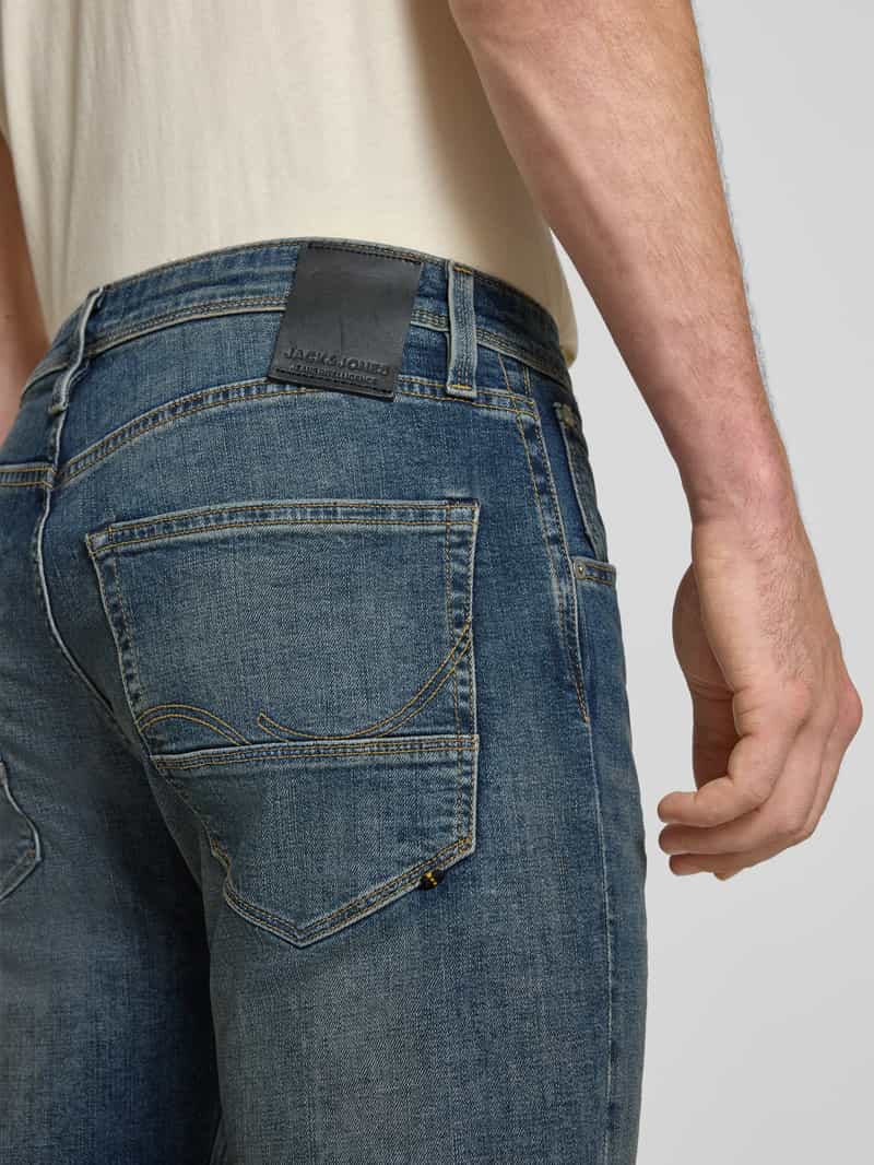 jack & jones Tapered fit jeans in used-look model 'MIKE'