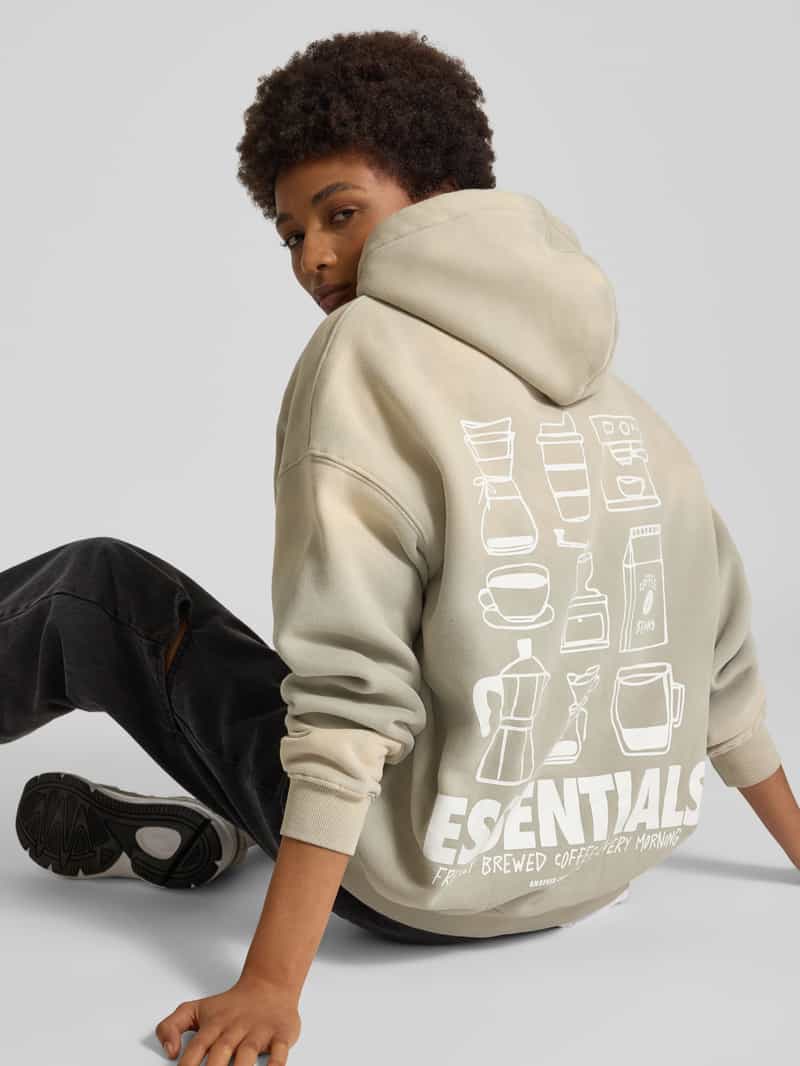 ANOTHER COTTON LAB Oversized hoodie met statement- en labelprint