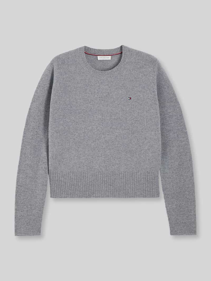 Tommy Hilfiger Slim fit pullover van pure wol