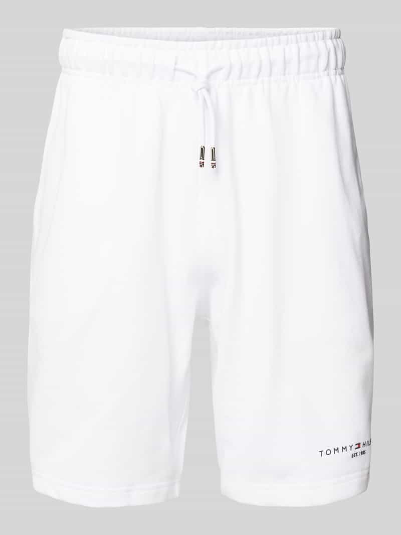 Tommy Hilfiger Regular fit sweatshorts met labelprint