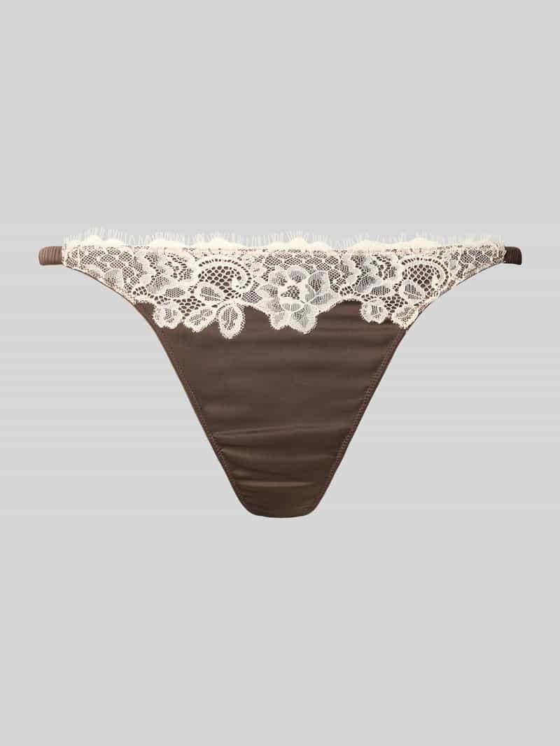 Jake*s Casual String met fijne kanten rand
