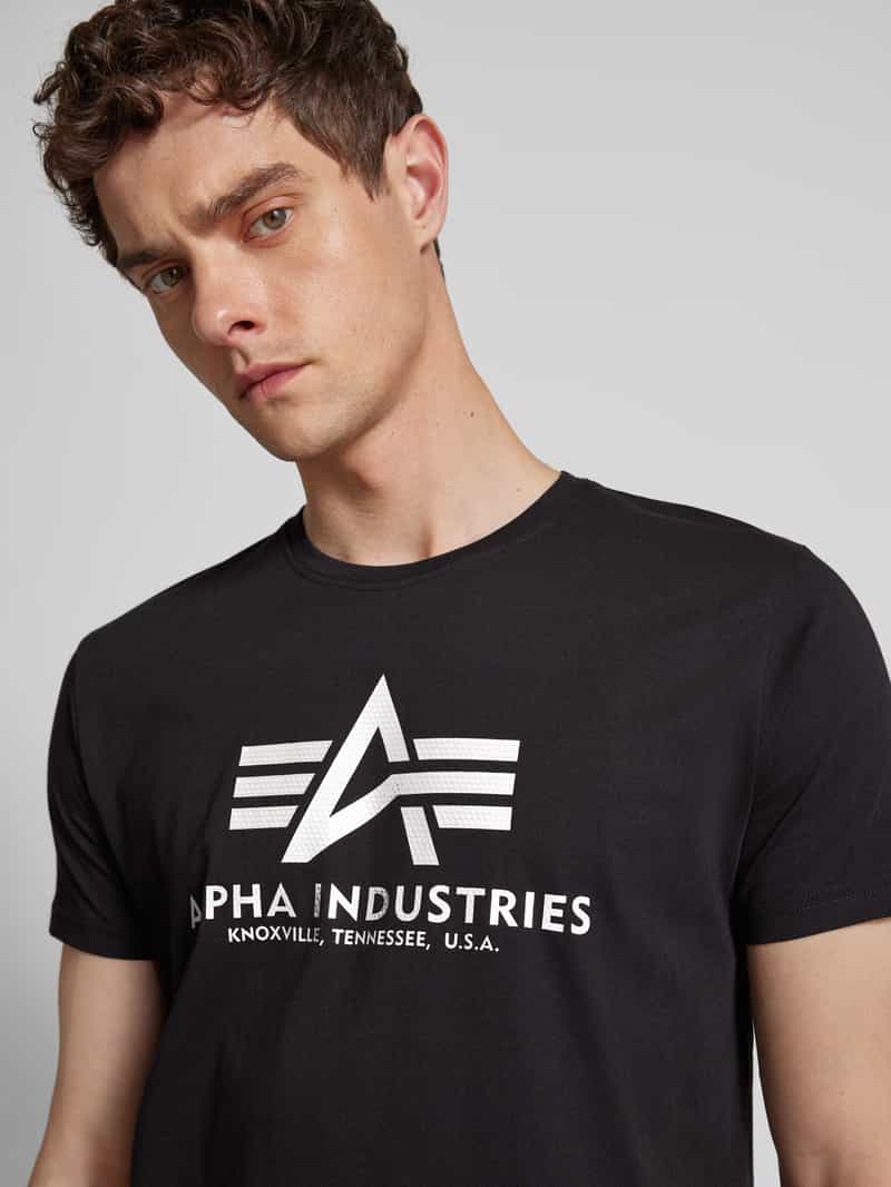 alpha industries T-shirt met labelprint