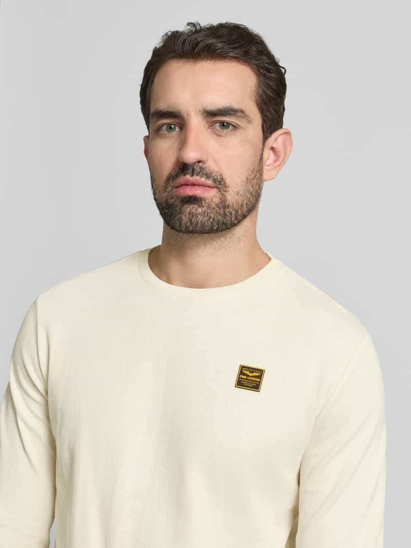 PME Legend Shirt met lange mouwen en labeldetail