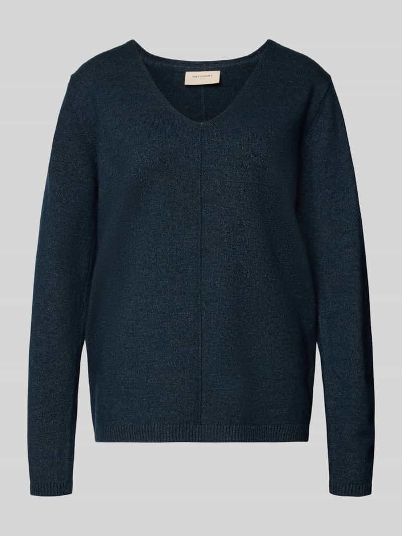 FREE QUENT Gebreide pullover met deelnaad model 'Claura'