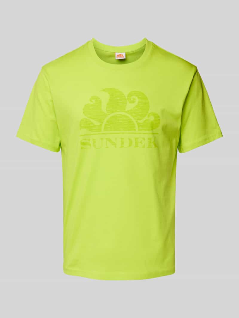 Sundek T-shirt met labelprint