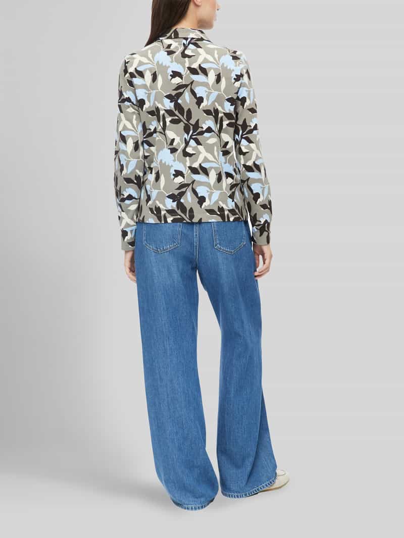 s.Oliver RED LABEL Regular fit blouse met lange mouwen van katoenmix