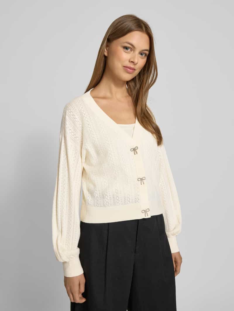 Guess Gebreid jack van viscosemix met V-hals model 'LYLA'