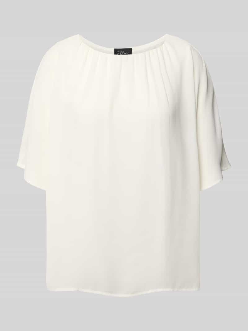 s.Oliver BLACK LABEL Loose fit chiffon shirt met voering van viscose