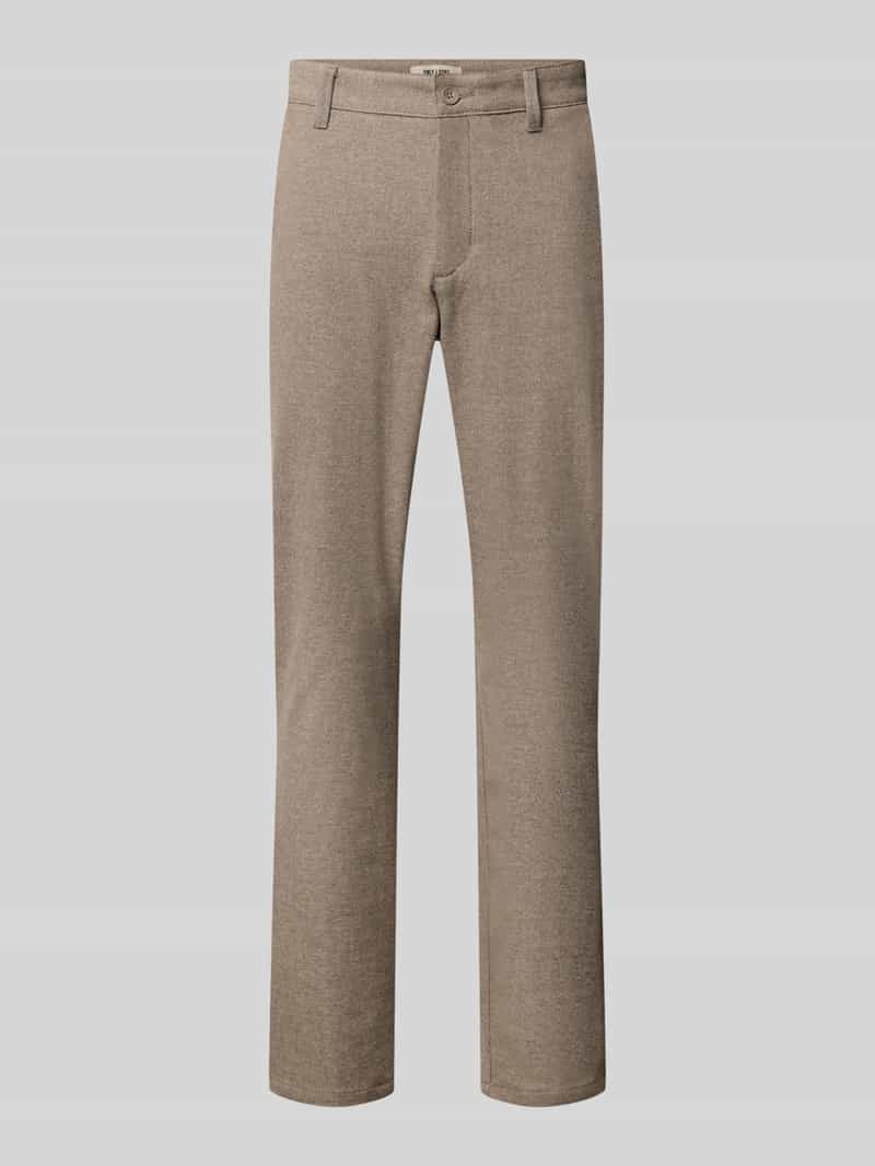 Only & Sons Heren Chino Broek slim Grijs 30W / 30L Volwassenen