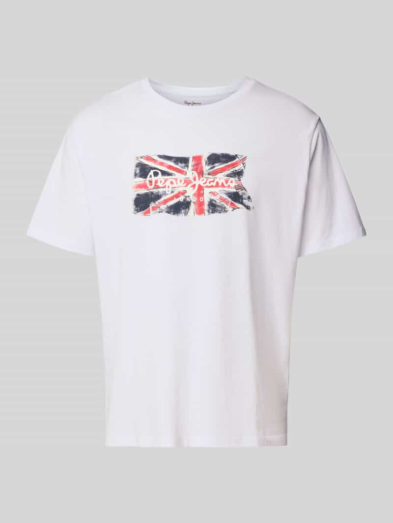 Pepe Jeans Regular fit T-shirt van puur katoen