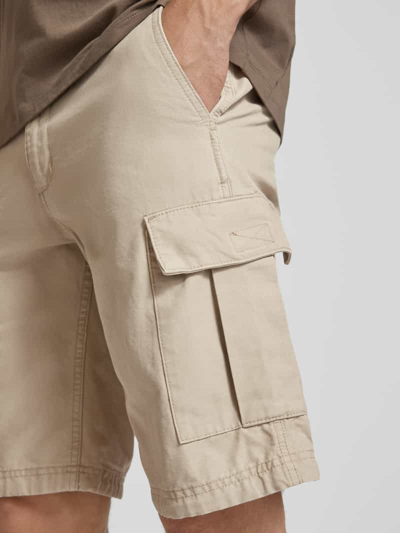 jack & jones Regular fit korte cargobroek met riemlussen model 'COLE'