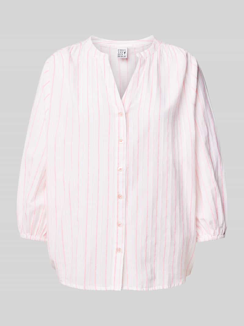 Emily Van den Bergh Regular fit overhemdblouse met 3 4-mouwen