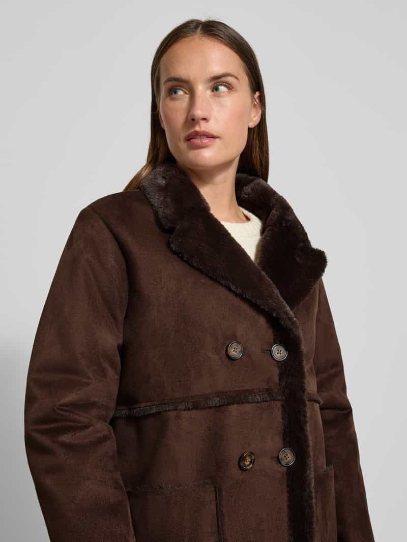 FREE QUENT Lange jas in leerlook model 'LAMSE'