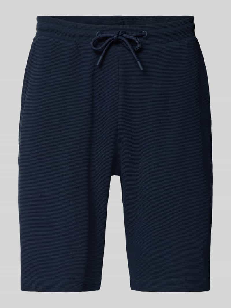 Christian Berg Men Short met structuurmotief en elastische band