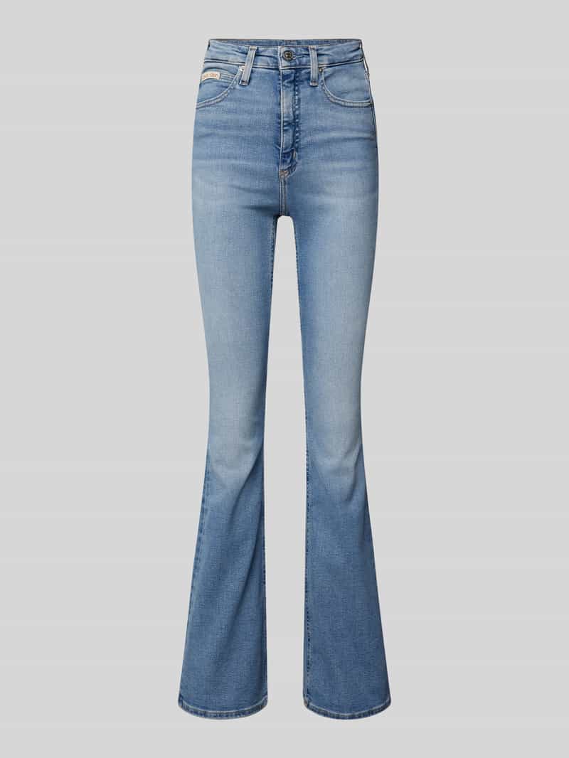 Calvin Klein Jeans Skinny fit bootcut jeans van katoenmix