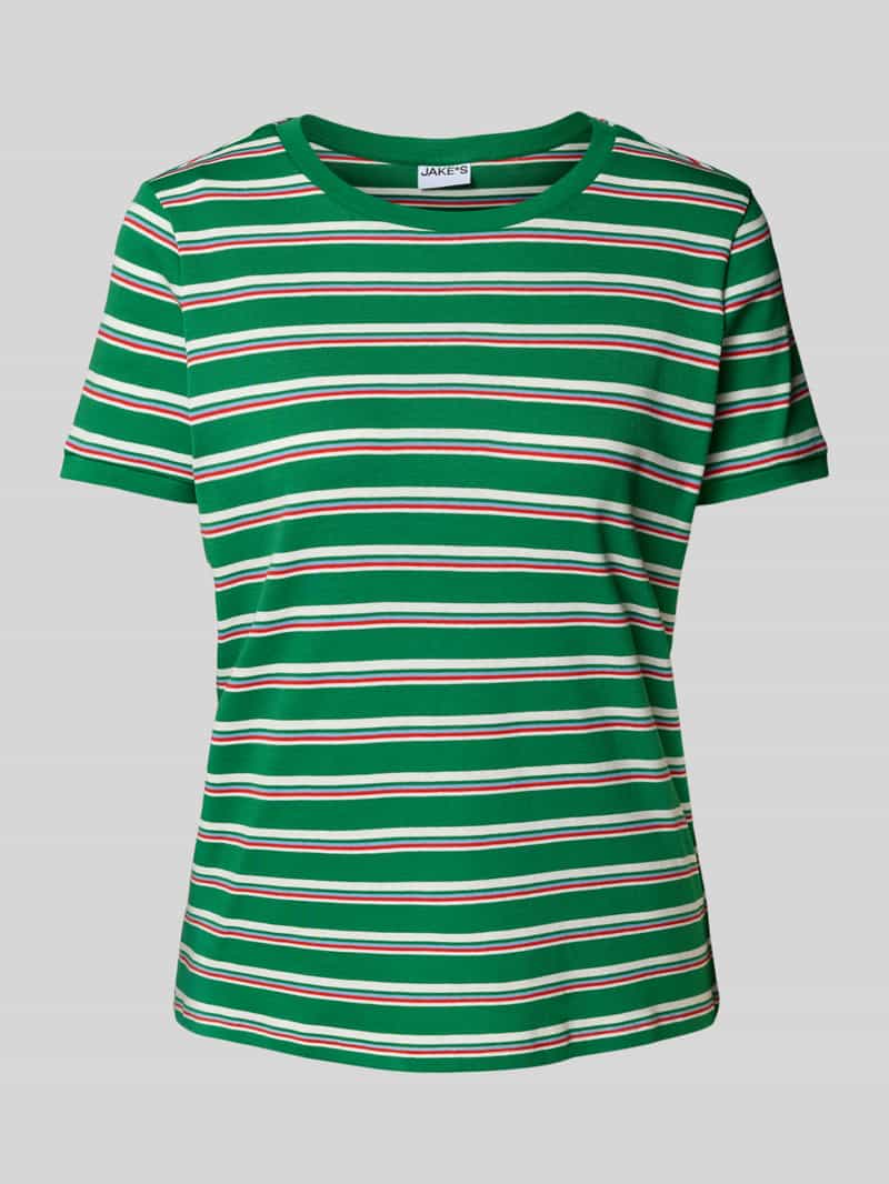 T-shirt met ribboorden