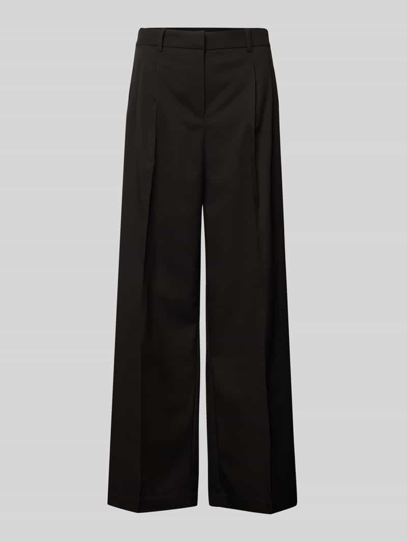 Vero Moda Loose fit stoffen broek met bandplooien model 'NILA'