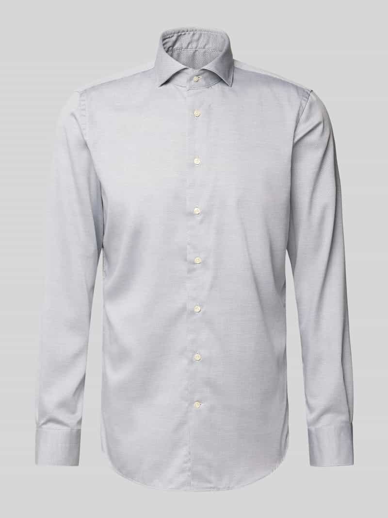 Profuomo Regular fit zakelijk overhemd met knoopsluiting