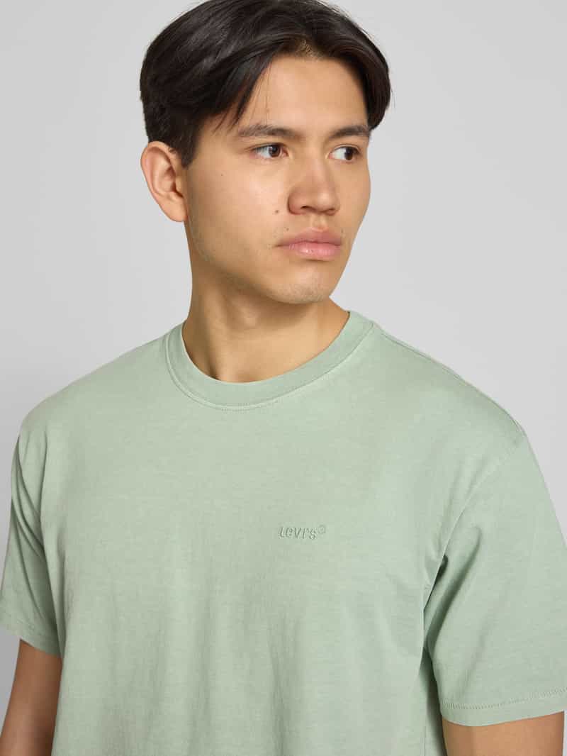 Levi's regular fit T-shirt van puur katoen mint, foto 5