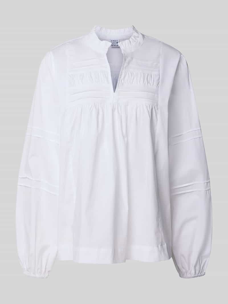 Emily Van den Bergh Regular fit blouse met tuniekkraag