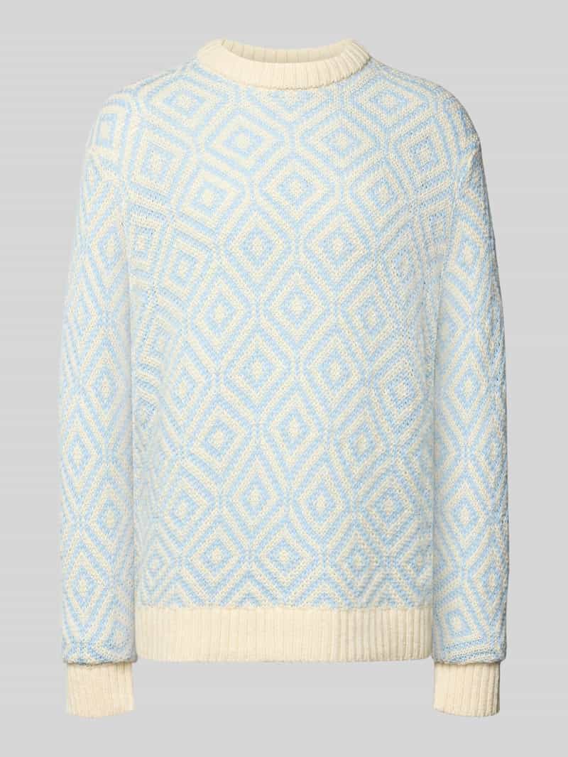 Selected Homme Relaxed fit gebreide pullover van wolmix model 'REMI'