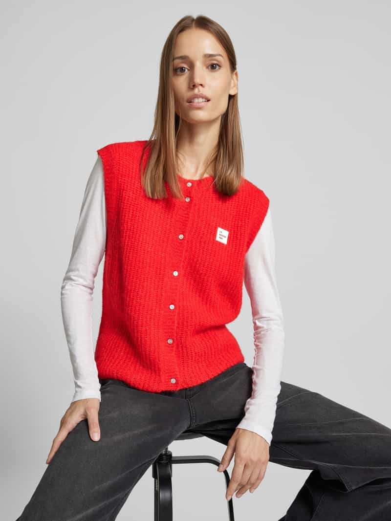 American vintage Gilet met ribboorden