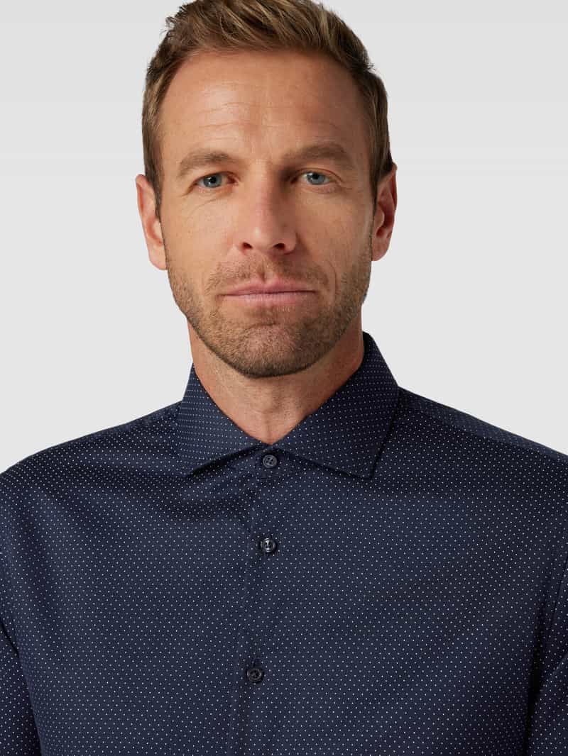 Jake*s Slim fit zakelijk overhemd met all-over motief