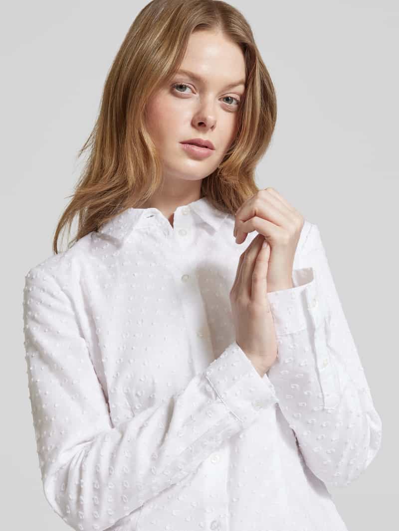 Christian Berg Woman Regular fit overhemdblouse met structuurmotief