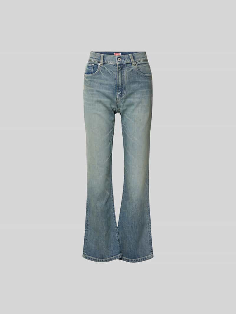 flared jeans met 5-pocketmodel