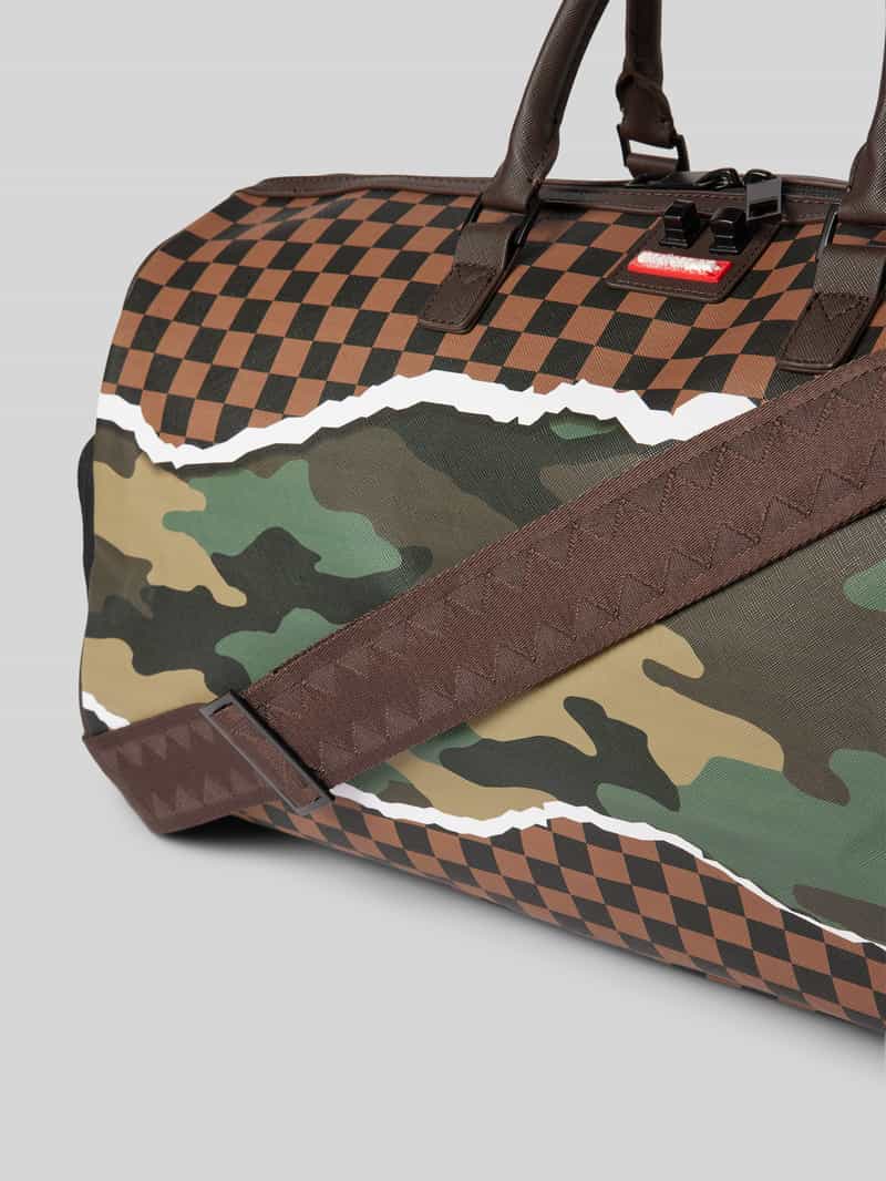 Sprayground Duffle bag met camouflagemotief model 'TEAR IT UP'