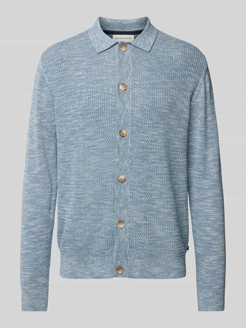 Tom Tailor Regular fit gebreid jack met katoen